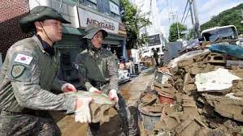 Chuvas fortes na Coreia do Sul deixam pelo menos 17 mortos e 11 desaparecidos