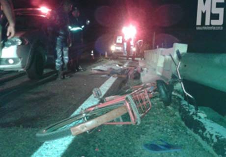 Ciclista morre vítima de atropelamento na BR-423 em Delmiro Gouveia 
