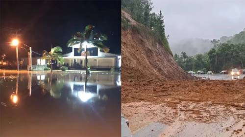Ciclone extratropical causa tempestade e destruição em Santa Catarina