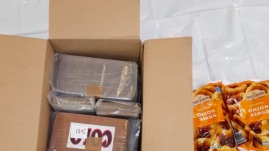 R$ 242 milhões em cocaína são encontrados em caminhão de anéis de cebola