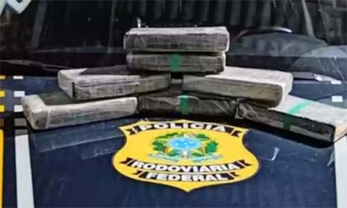 BR-381: PRF apreende tabletes de cocaína avaliados em R$ 1,4 milhão