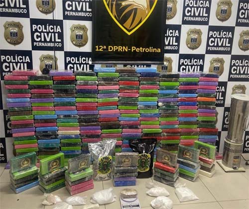 Polícia Civil apreende quase 300 quilos de cocaína em Serra Talhada-PE