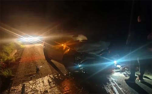 Colisão frontal deixa cinco feridos na BR-316 em Palmeira dos Índios