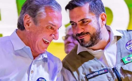 Vereador Leonardo Dias é anunciado como vice de Collor, após convenção