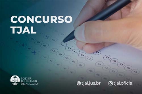 Concurso TJAL: prova acontece no dia 14 de julho, em Maceió