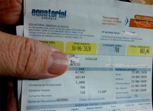 “Absurdo”: conta de energia sobe em AL em plena pandemia