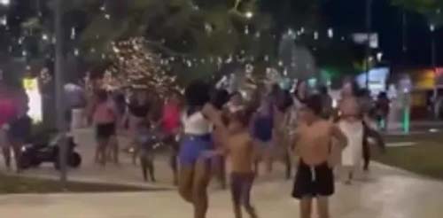 Busca por assaltante gera tumulto na Praça Centenário; homem é preso sem arma, e polícia descarta tiroteio