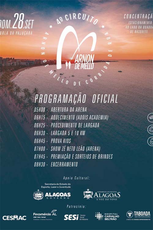 Preparativos para o 4º Circuito Arnon de Mello na Orla de Maceió