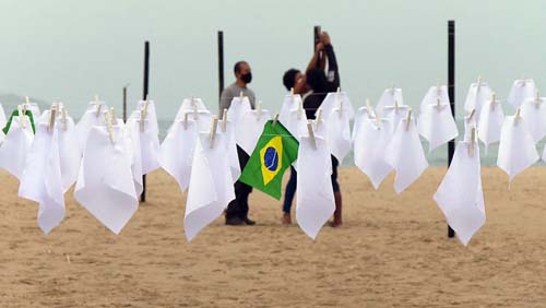Brasil atinge 600 mil mortes por Covid com pandemia em desaceleração