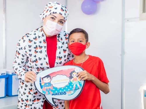 Maceió inicia segunda-feira (14) aplicação da 2ª dose da vacina Pfizer pediátrica