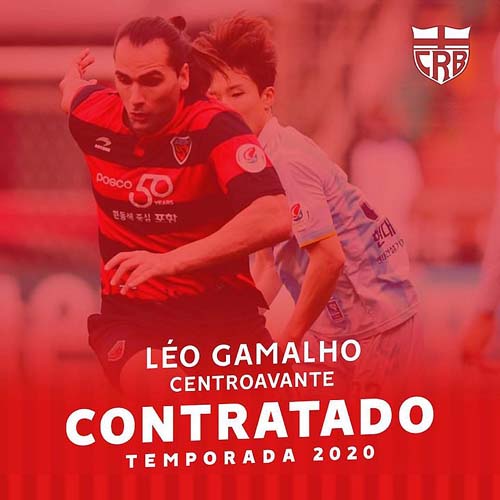 Presente de Natal: CRB anuncia Léo Gamalho e mais quatro reforços para 2020