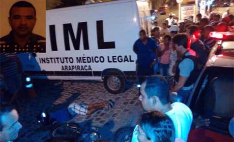 Homem é assassinado a tiros na presença de um filho em Batalha