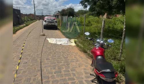 Motociclista é alvo de execução em Lagoa da Canoa