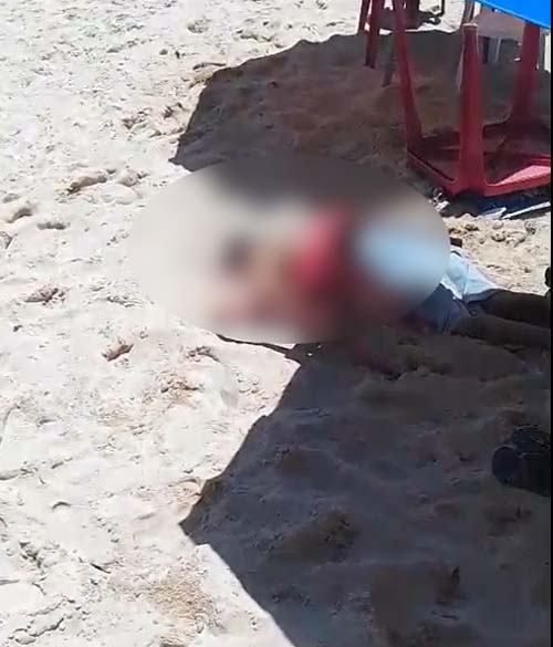 Homem é morto enquanto bebia na Praia da Sereia