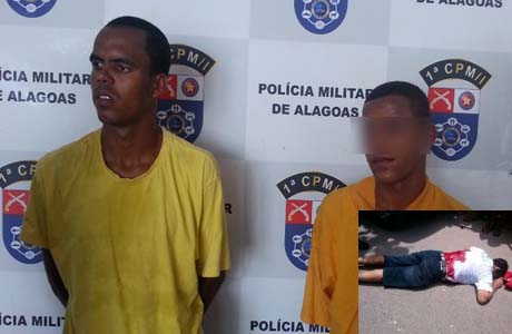 1ª Cia prende acusados de matar comerciante durante assalto em feira livre de São Miguel dos Campos