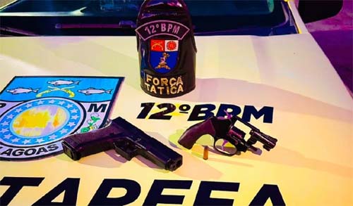 PM apreende 28 armas de fogo e quase 7Kg de drogas esta semana em Alagoas