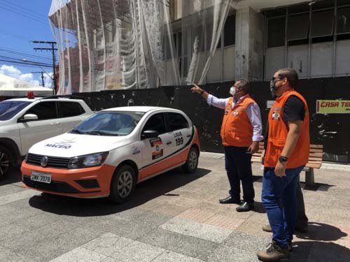 Defesa Civil de Maceió inicia vistorias no Centro a partir desta segunda-feira (22)