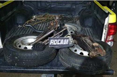 Rocam prende em flagrante dois homens por furto no pátio do DER