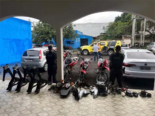 Equipamento de rastreamento leva Polícia Militar a desmanche de motos
