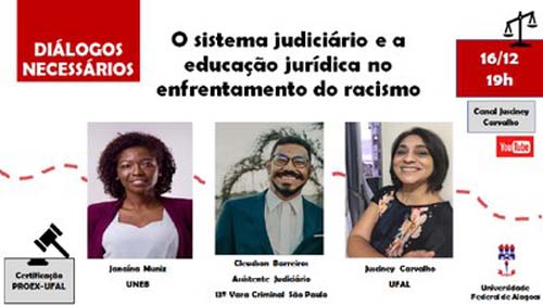 Evento debate políticas institucionais antirracistas na área do Direito