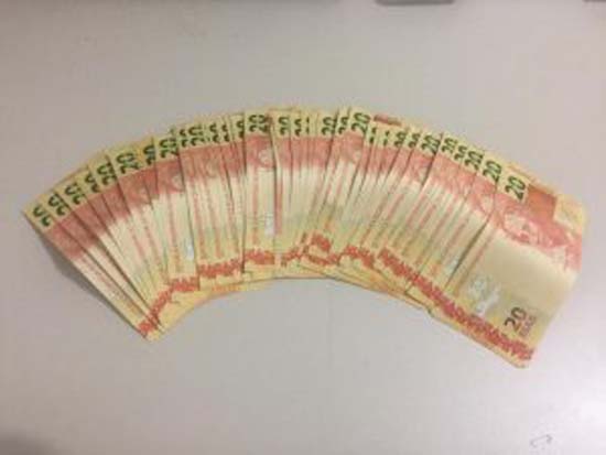 Em Santana, homem é preso com mais de R$ 1 mil em cédulas falsas