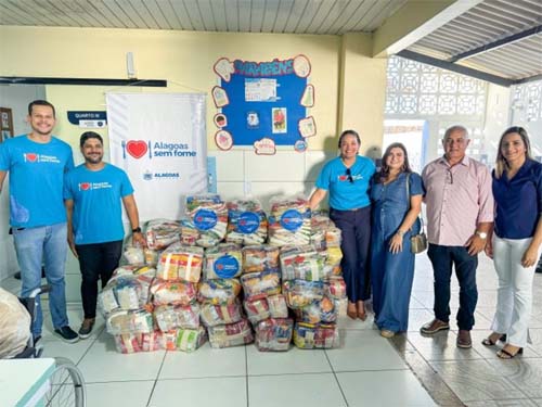 Lar de Idosos recebe uma tonelada de alimentos do programa Alagoas Sem Fome