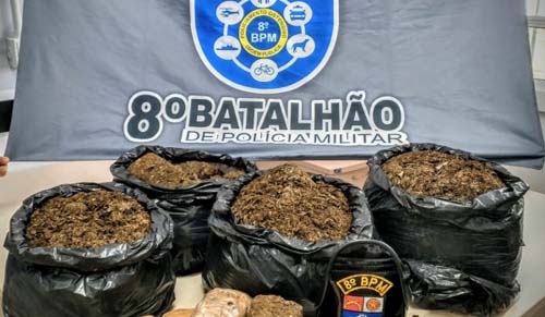 Mais de 23 quilos de maconha são apreendidos em casa abandonada em Satuba