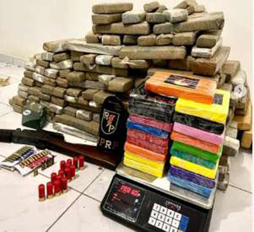 Homem é preso pela RP com mais de 200 kg de maconha e quase 20 kg de cocaína