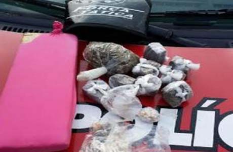 Jovem é preso com de maconha perto do Quartel da PM