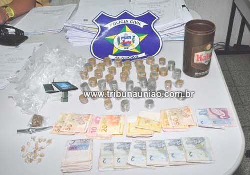 PC de União dos Palmares apreende menor infrator e prende traficante com passagens pela polícia