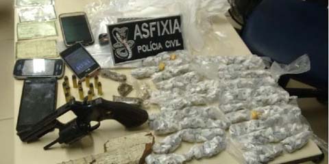 Suspeitos de tráfico de drogas e posse ilegal de arma são detidos em Murici