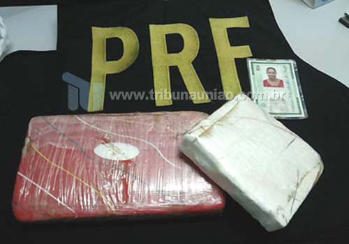 Agentes da PRF apreendem em União 1,592 kg de cocaina pura em ônibus que vinha do Mato Grosso para Recife
