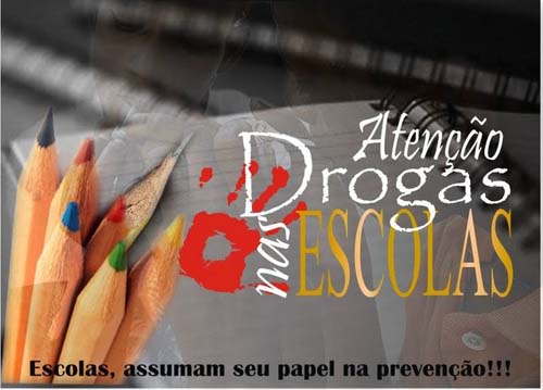 Cada dia letivo, seis alunos são flagrados usando drogas nas escolas