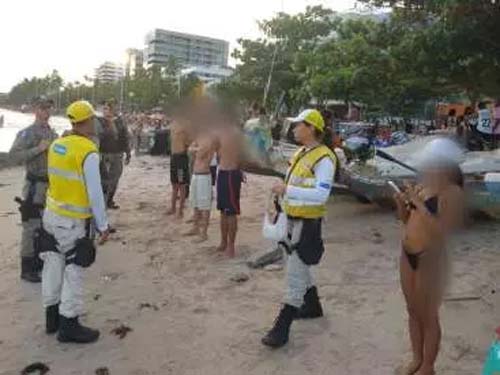 Câmeras da SSP flagram jovens com drogas na praia de Ponta Verdev