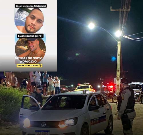 Policia de São José da Laje registra duplo homicidio na noite de sexta feira (21)
