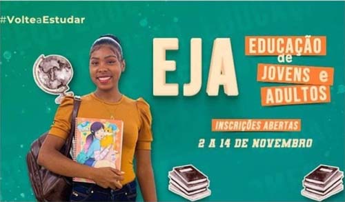 Inscrições para o programa Educação de Jovens e Adultos seguem até 14/11