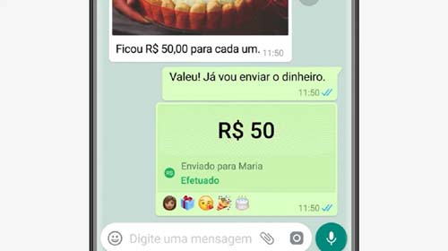 WhatsApp passa a permitir transferência de dinheiro entre usuários no Brasil