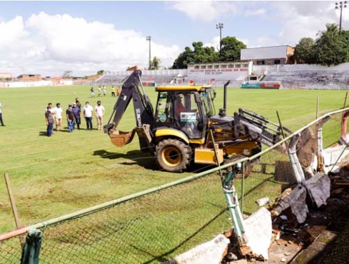 Prefeitura inicia primeira etapa de manutenção no Estádio Juca Sampaio
