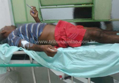 Agricultor é atingido por dois disparos na virilha no Bairro Newton Pereira em de União 