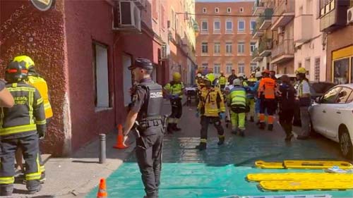 Incêndio em bar na capital espanhola resulta em múltiplos feridos e destruição parcial