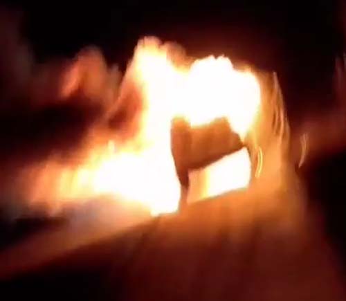 Veículo a serviço da Secretaria de Saúde explode em União dos Palmares