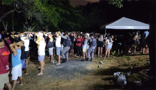 Operação integrada encerra festas clandestinas em chácara nos bairro Jacarecica e Serraria