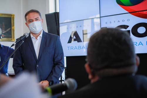 Renan Filho vai a Brasília na terça (2) em busca de mais vacinas para Alagoas