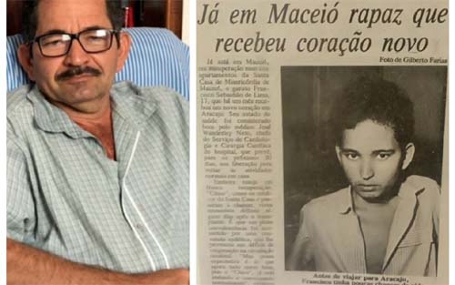 Morre o alagoano que recebeu o 1º transplante de coração do Nordeste