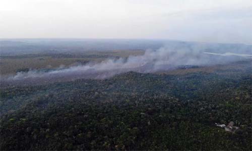 Fumaça de queimadas atinge cidades de dez estados