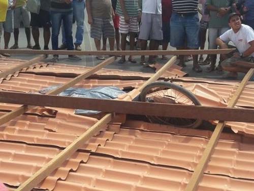 Idoso morre após ser atingido por telhado em Girau do Ponciano