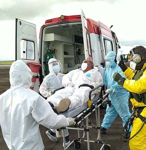 Tripulante de navio belga com suspeita de Covid-19 é resgatado pela Samu em Maceió