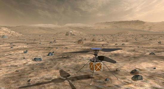 Nasa planeja enviar mini-helicóptero a Marte