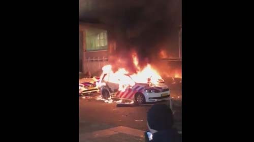 Holanda: Manifestantes causam tumulto em protesto contra medidas de isolamento