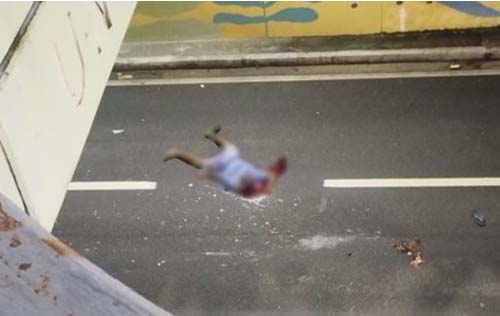 Homem que pulou de viaduto e morreu fugia de abordagem policial